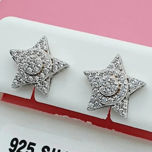 925 Sterling Silver Cubic Zirconia Earrings, U19254580 - Picture 6 of 11